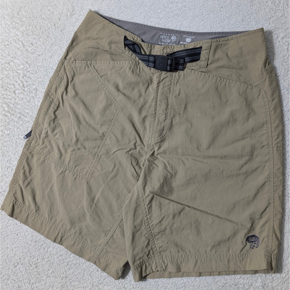 Mountain Hardwear Shorts Mens Sm Tan 29/11 Hiking‎ Trekking Nylon Belted